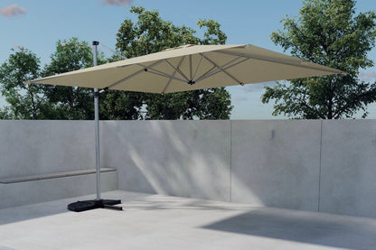 Luxusbetten24 Velora Sonnenschirm 294x294 cm Beige