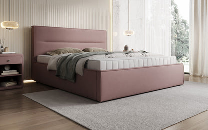 Luxusbetten24 Designer Merry Polsterbett Stoff mit Stauraum