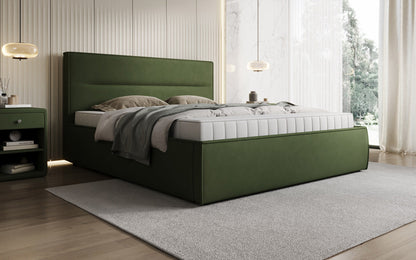 Luxusbetten24 Designer Merry Polsterbett Stoff mit Stauraum
