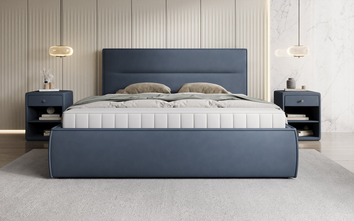 Luxusbetten24 Designer Merry Polsterbett Stoff mit Stauraum