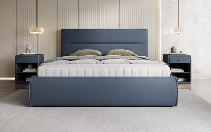 Luxusbetten24 Designer Merry Polsterbett Stoff mit Stauraum