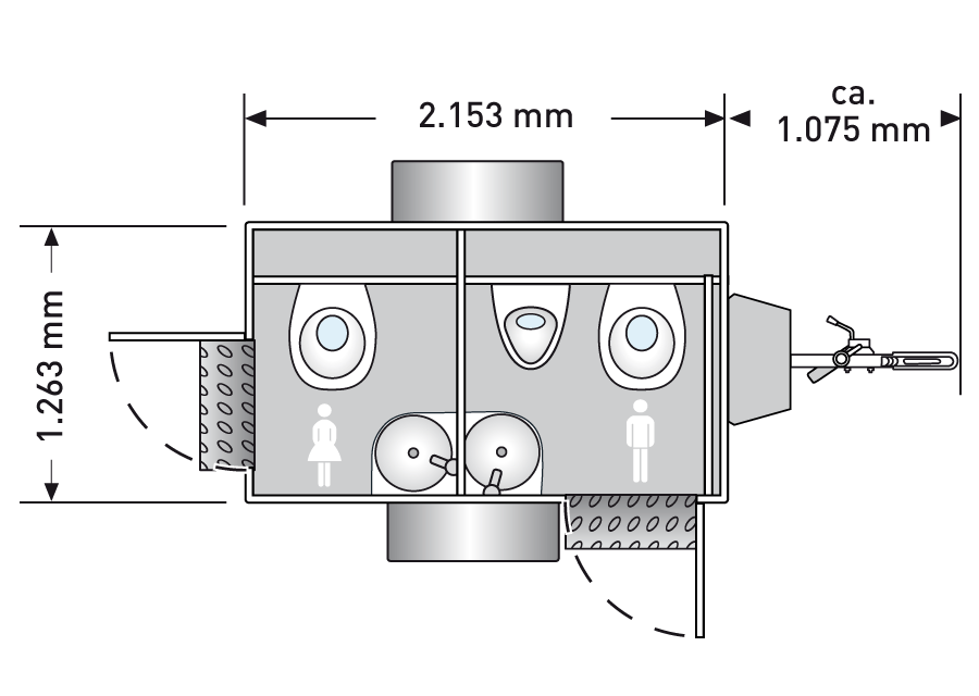 TOI® ECO WC-Trailer S