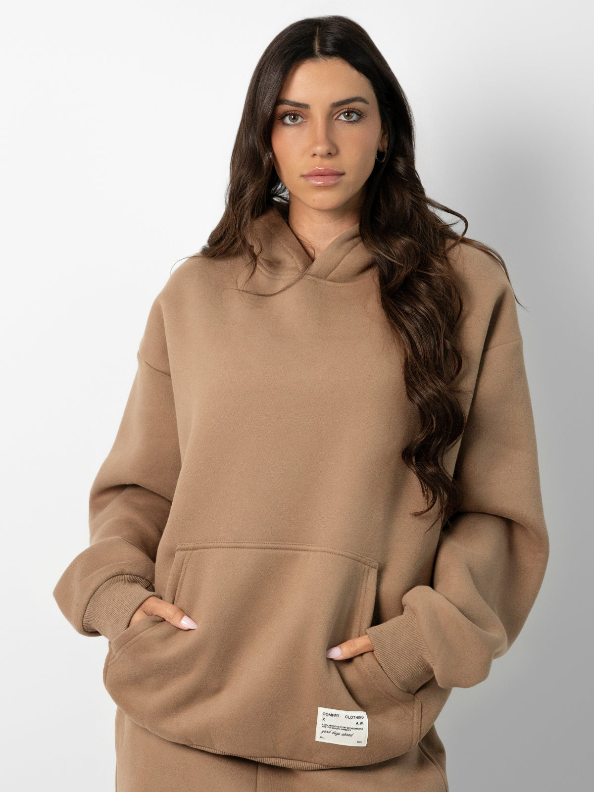 Comfrt Kapuzenpullover Oversized Passform Superweicher Baumwollmix Unisex Stil