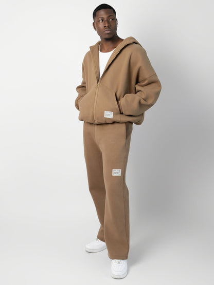 Comfrt Affirmation Zip Hoodie Oversized Super Soft Cotton Maroon