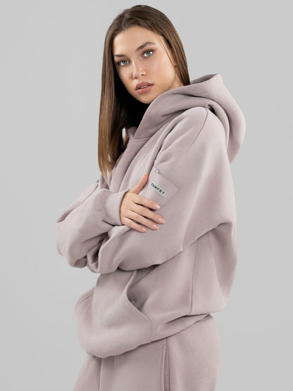Comfrt Travel Essentials Hoodie Superweich Baumwollmischung Oversized Moss