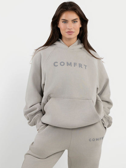 Comfrt Tranquil Hoodie Unisex Gewichtet Oversized Entspannend Komfort