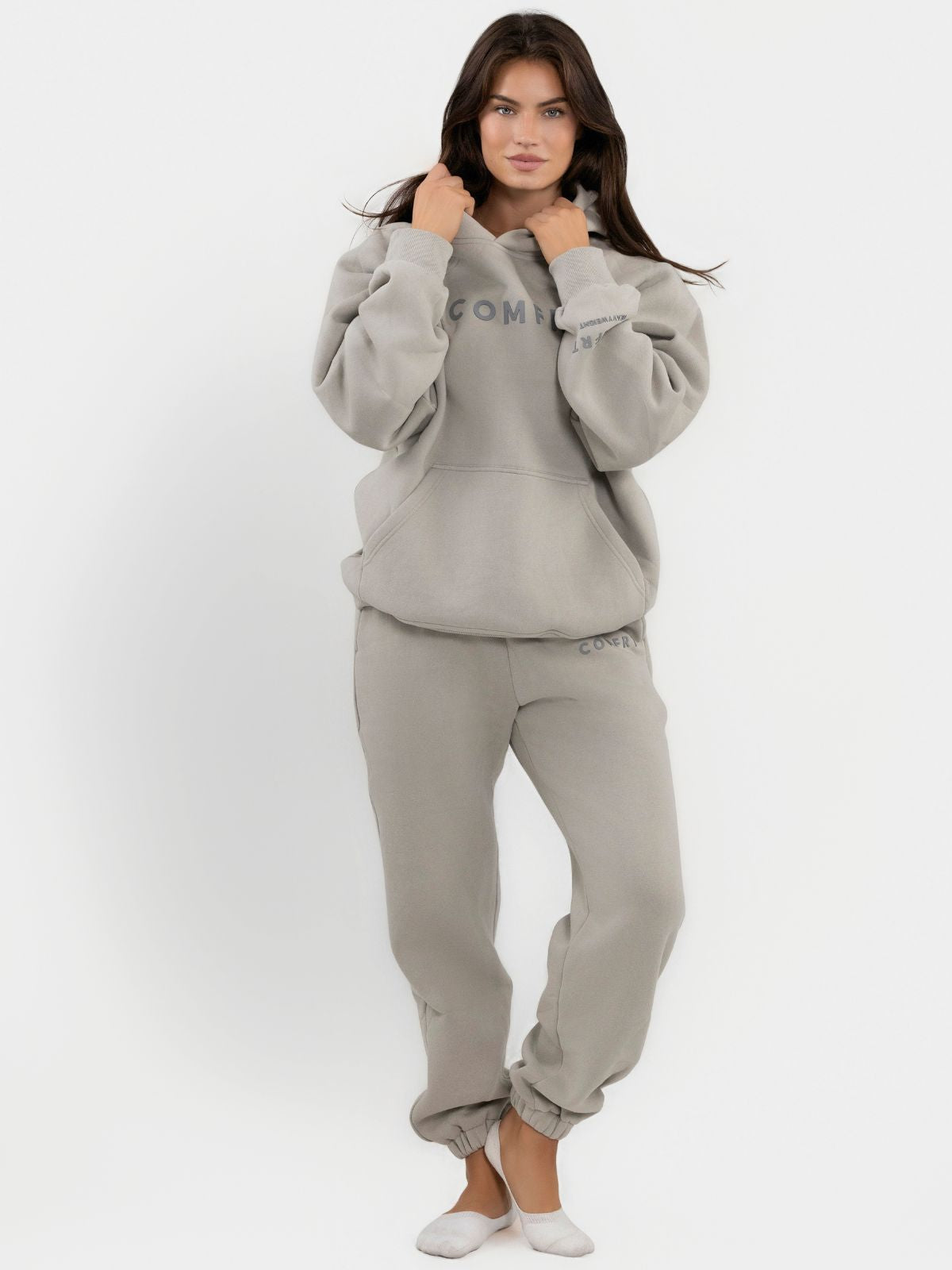 Comfrt Tranquil Hoodie Unisex Gewichtet Oversized Entspannend Komfort
