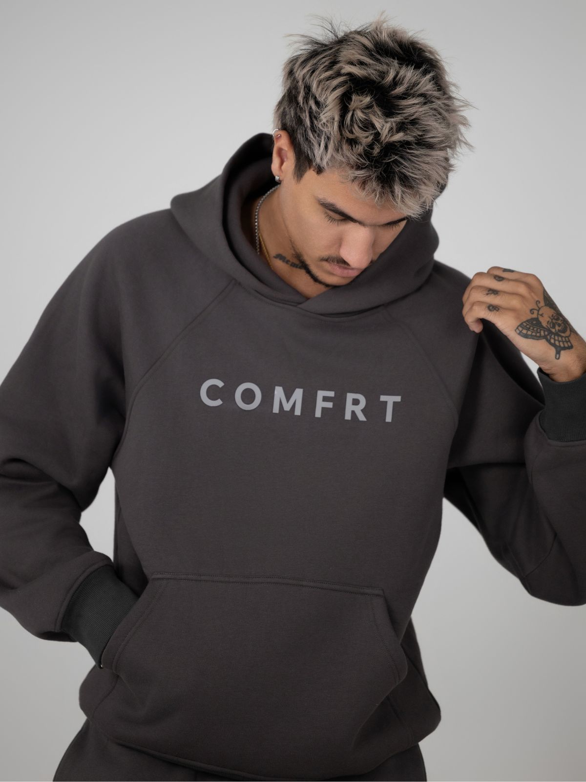 Comfrt Tranquil Hoodie Unisex Gewichtet Oversized Entspannend Komfort