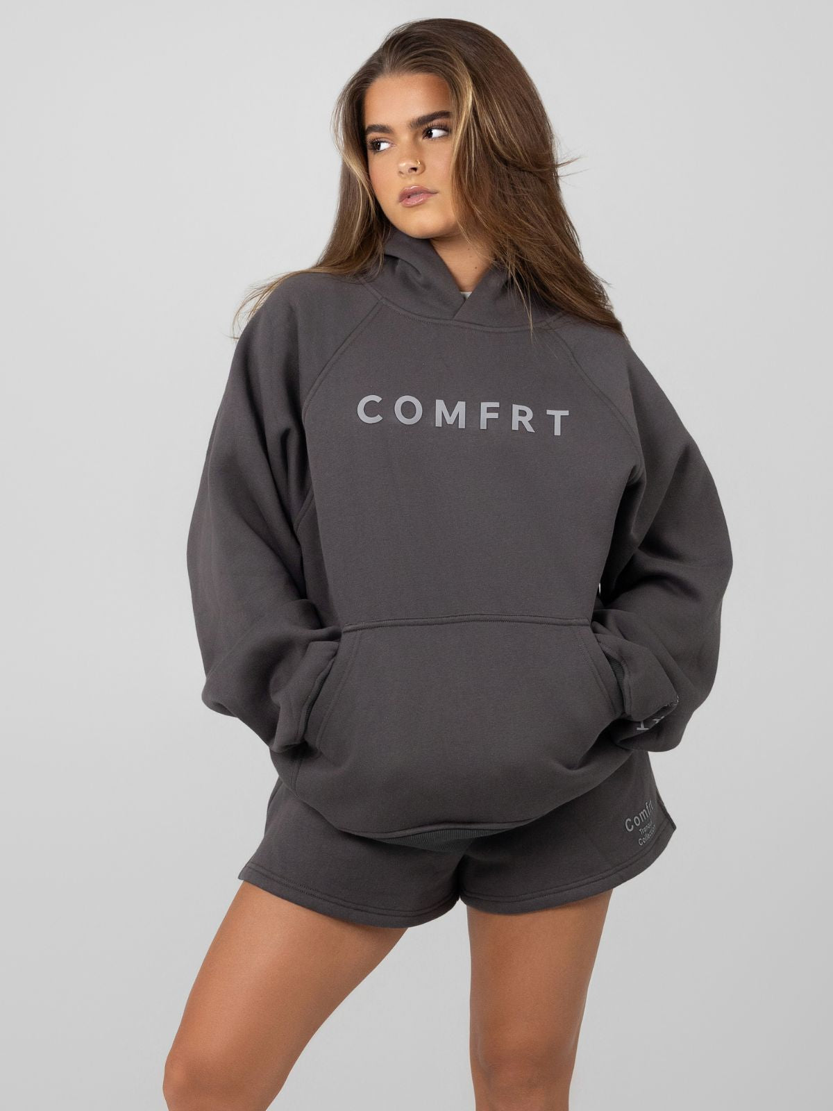 Comfrt Tranquil Hoodie Unisex Gewichtet Oversized Entspannend Komfort