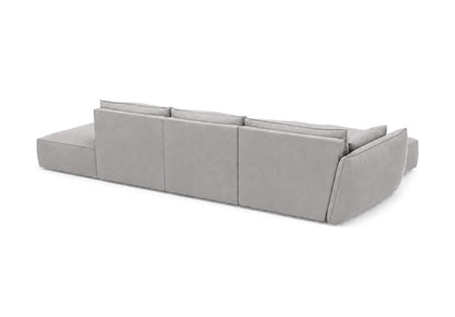 Luxusbetten24 Nuvola L Open Samt Design Sofa Größe L