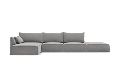Luxusbetten24 Nuvola L Open Samt Design Sofa Größe L