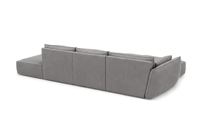 Luxusbetten24 Nuvola L Open Samt Design Sofa Größe L