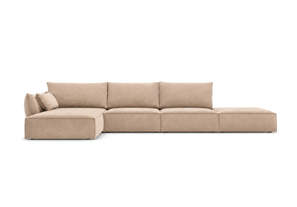 Luxusbetten24 Nuvola L Open Samt Design Sofa Größe L