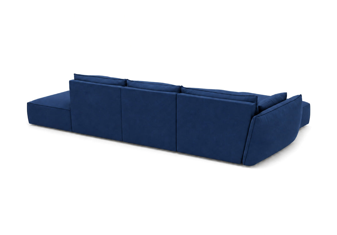 Luxusbetten24 Nuvola L Open Samt Design Sofa Größe L