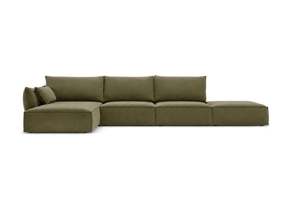 Luxusbetten24 Nuvola L Open Samt Design Sofa Größe L