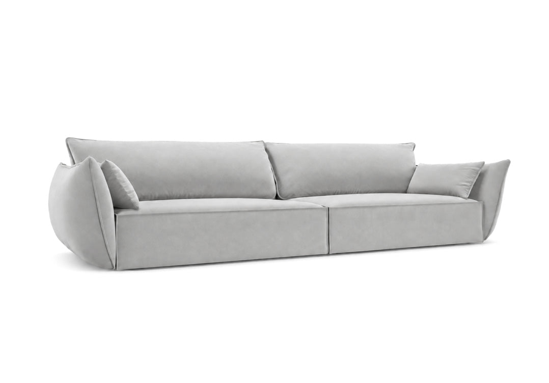 Luxusbetten24 Nuvola Designer 4‑Sitzer Samt Luxuriös Modernes Sofa