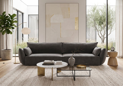 Luxusbetten24 Nuvola Designer 4‑Sitzer Samt Luxuriös Modernes Sofa