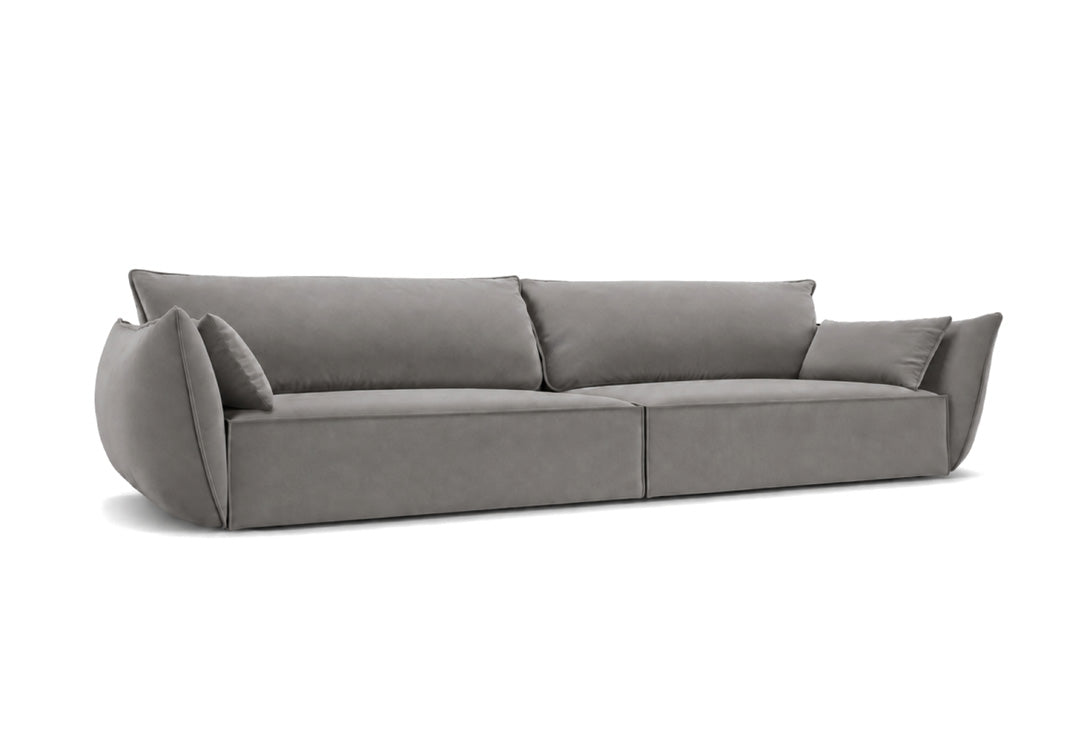 Luxusbetten24 Nuvola Designer 4‑Sitzer Samt Luxuriös Modernes Sofa