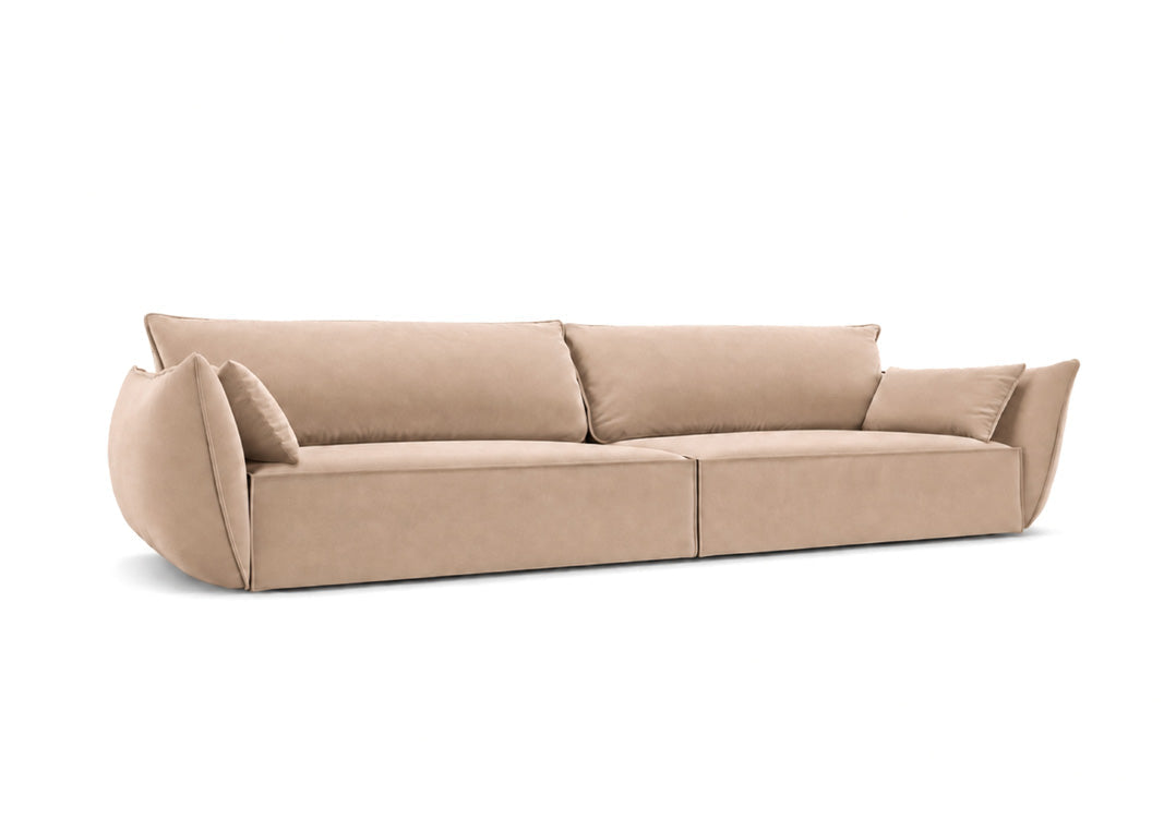 Luxusbetten24 Nuvola Designer 4‑Sitzer Samt Luxuriös Modernes Sofa