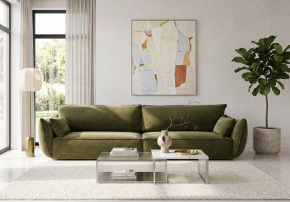 Luxusbetten24 Nuvola Designer 4‑Sitzer Samt Luxuriös Modernes Sofa