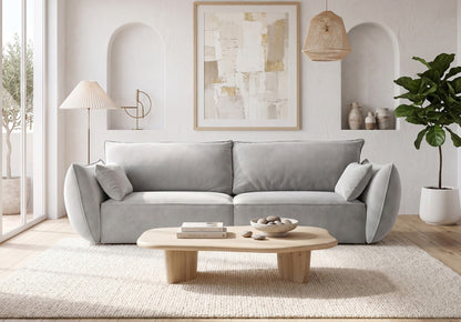 Luxusbetten24 Designer Sofa 3‑Sitzer Nuvola Samt