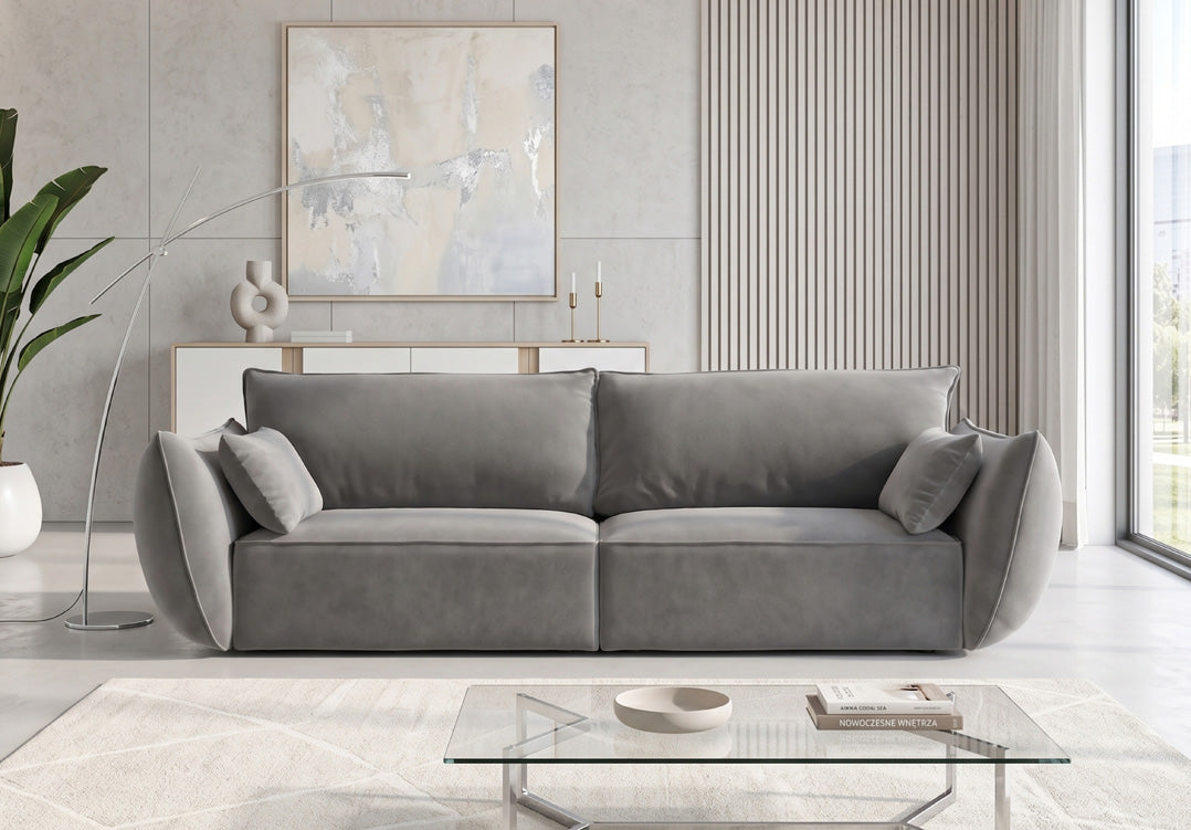Luxusbetten24 Designer Sofa 3‑Sitzer Nuvola Samt