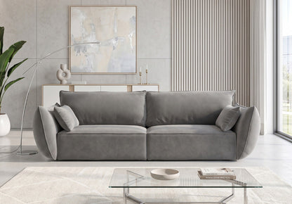 Luxusbetten24 Designer Sofa 3‑Sitzer Nuvola Samt
