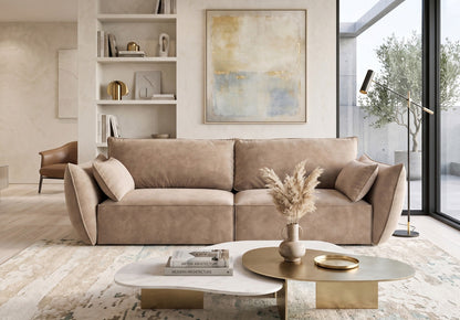 Luxusbetten24 Designer Sofa 3‑Sitzer Nuvola Samt