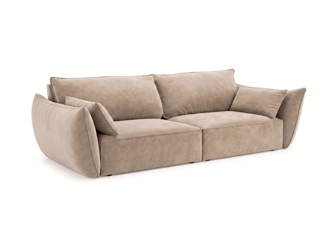 Luxusbetten24 Designer Sofa 3‑Sitzer Nuvola Samt