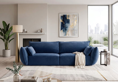 Luxusbetten24 Designer Sofa 3‑Sitzer Nuvola Samt