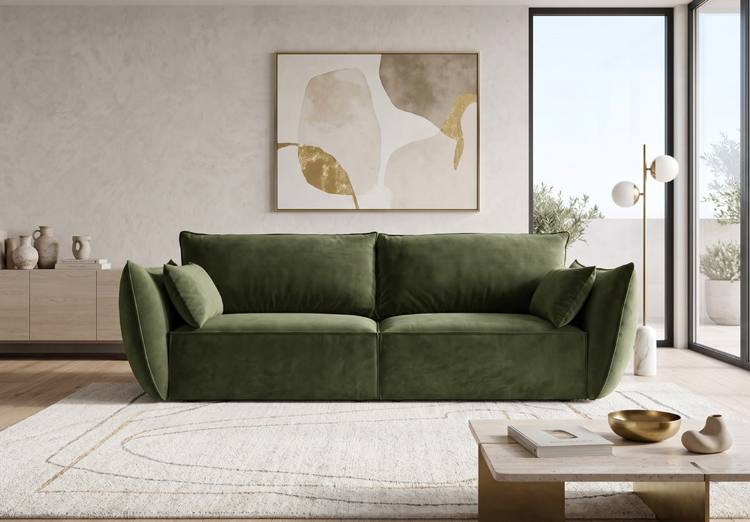 Luxusbetten24 Designer Sofa 3‑Sitzer Nuvola Samt