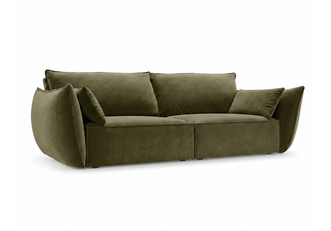 Luxusbetten24 Designer Sofa 3‑Sitzer Nuvola Samt