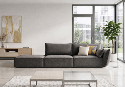 Luxusbetten24 Designer Sofa Chaise Longue Nuvola Samt – 250 Cm