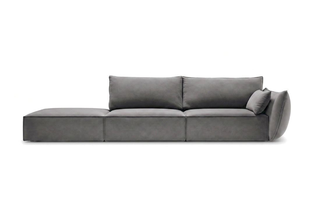 Luxusbetten24 Designer Sofa Chaise Longue Nuvola Samt – 250 Cm