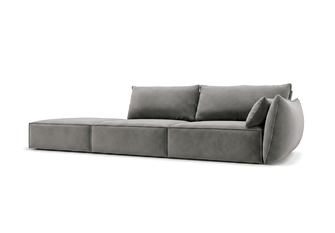 Luxusbetten24 Designer Sofa Chaise Longue Nuvola Samt – 250 Cm