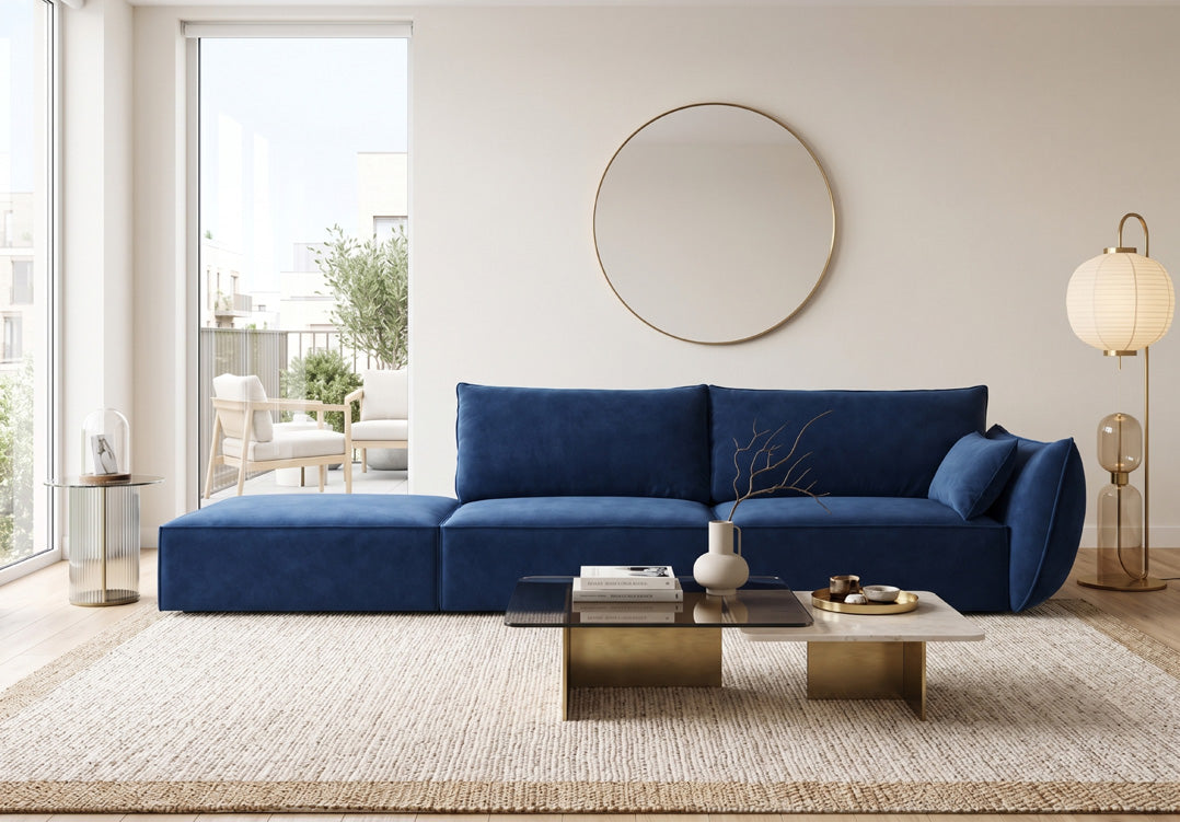 Luxusbetten24 Designer Sofa Chaise Longue Nuvola Samt – 250 Cm