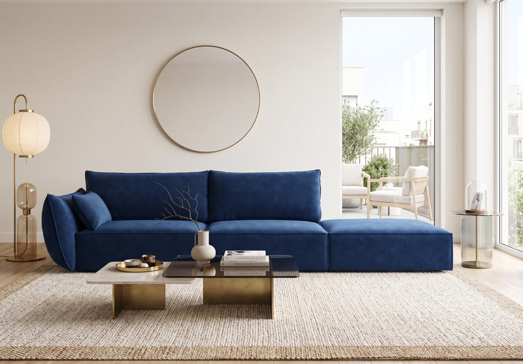 Luxusbetten24 Designer Sofa Chaise Longue Nuvola Samt – 250 Cm