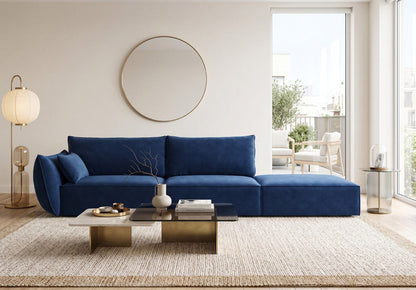 Luxusbetten24 Designer Sofa Chaise Longue Nuvola Samt – 250 Cm