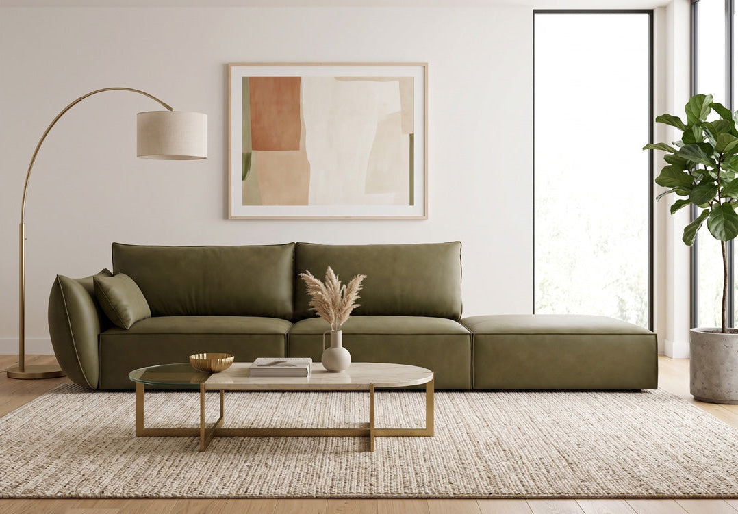 Luxusbetten24 Designer Sofa Chaise Longue Nuvola Samt – 250 Cm