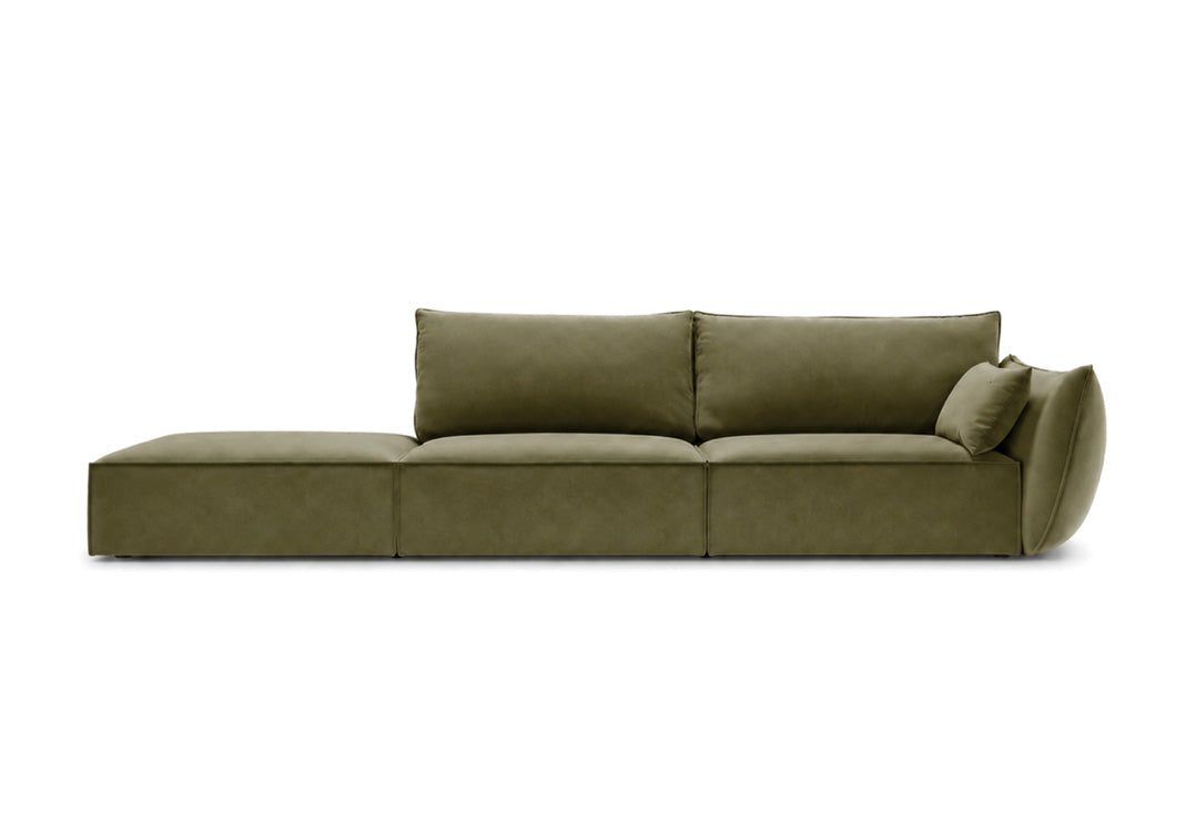 Luxusbetten24 Designer Sofa Chaise Longue Nuvola Samt – 250 Cm