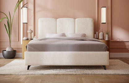 Luxusbetten24 Designer Polsterbett Mirella Samt Ohne Stauraum Modern
