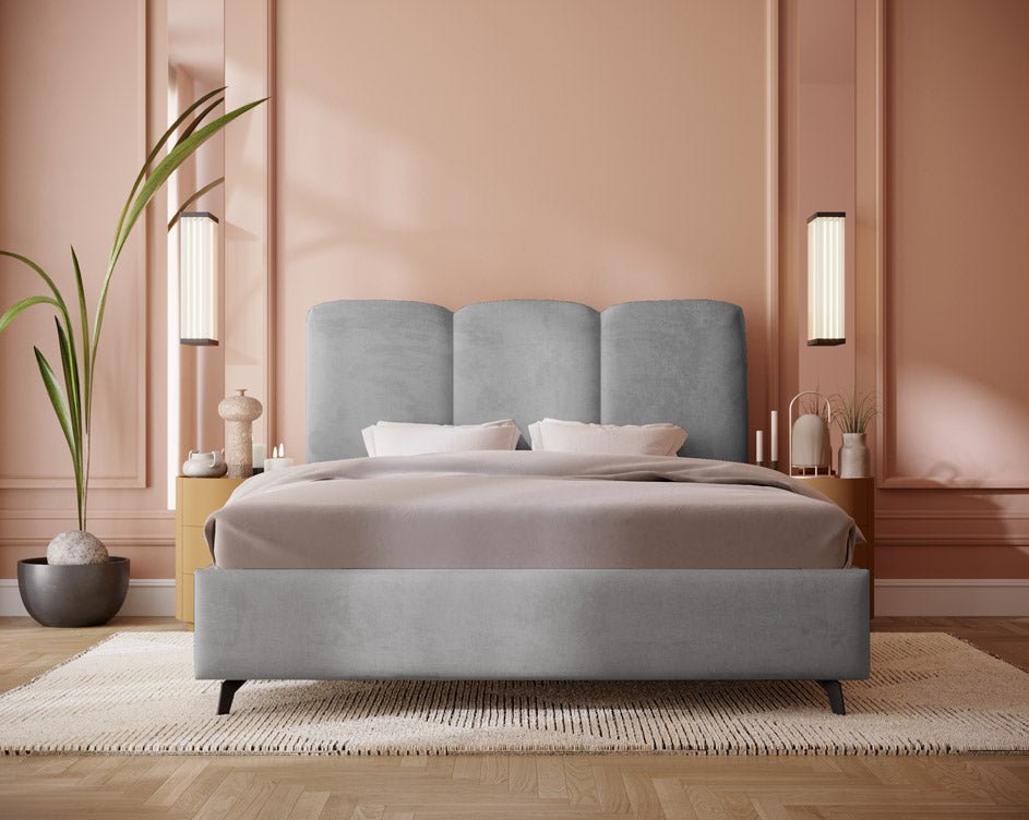 Luxusbetten24 Designer Polsterbett Mirella Samt Ohne Stauraum Modern