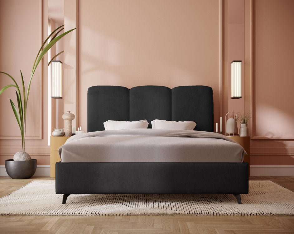 Luxusbetten24 Designer Polsterbett Mirella Samt Ohne Stauraum Modern