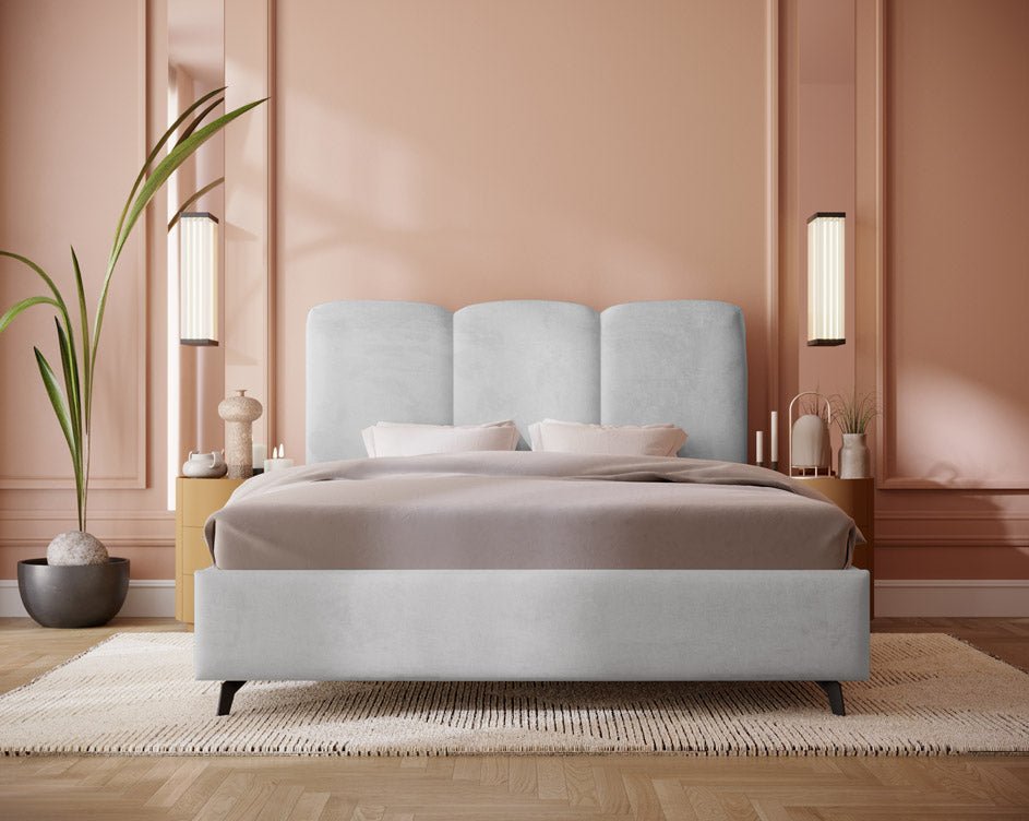 Luxusbetten24 Designer Polsterbett Mirella Samt Ohne Stauraum Modern