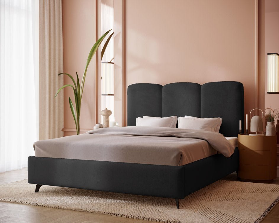 Luxusbetten24 Designer Polsterbett Mirella Samt Ohne Stauraum Modern