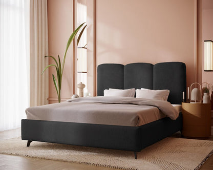 Luxusbetten24 Designer Polsterbett Mirella Samt Ohne Stauraum Modern