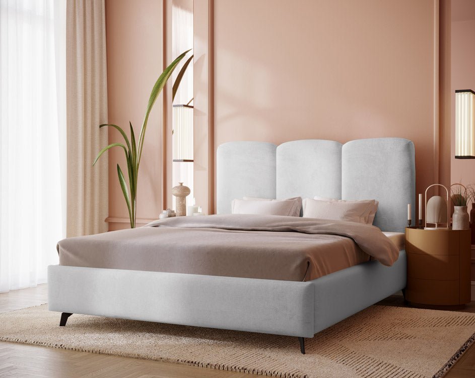 Luxusbetten24 Designer Polsterbett Mirella Samt Ohne Stauraum Modern