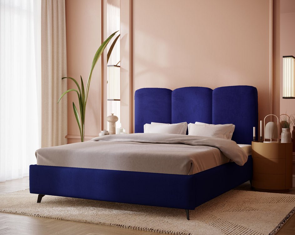 Luxusbetten24 Designer Polsterbett Mirella Samt Ohne Stauraum Modern