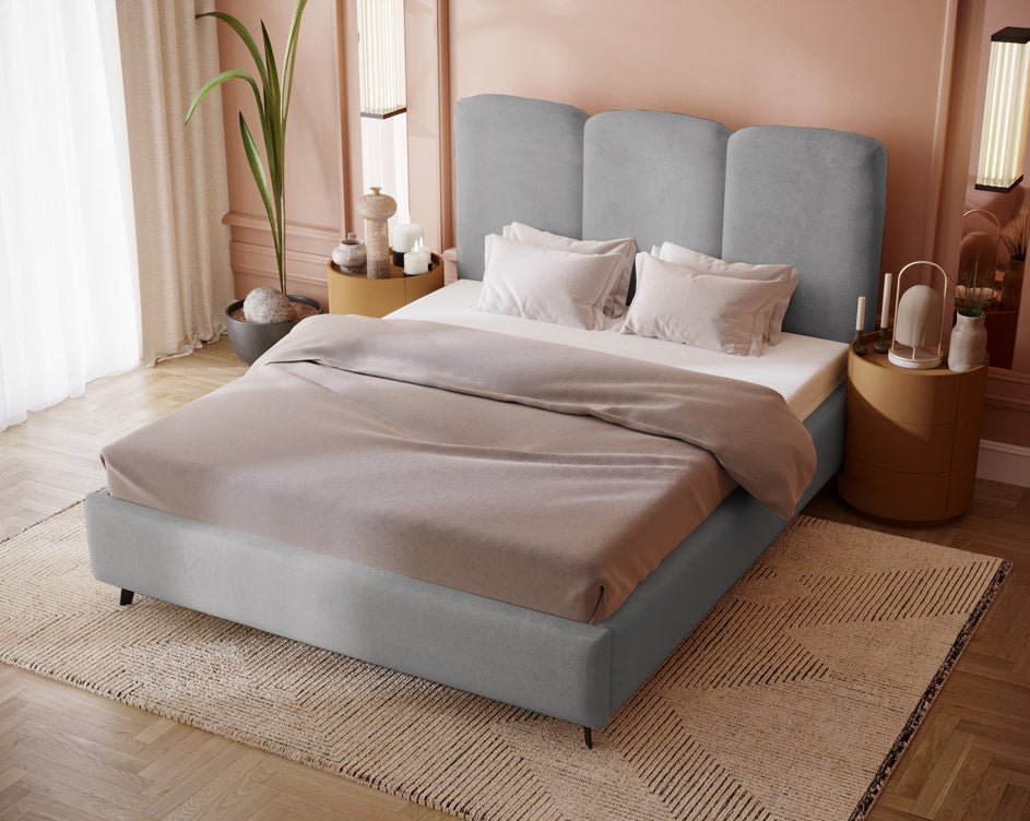 Luxusbetten24 Designer Polsterbett Mirella Samt Ohne Stauraum Modern