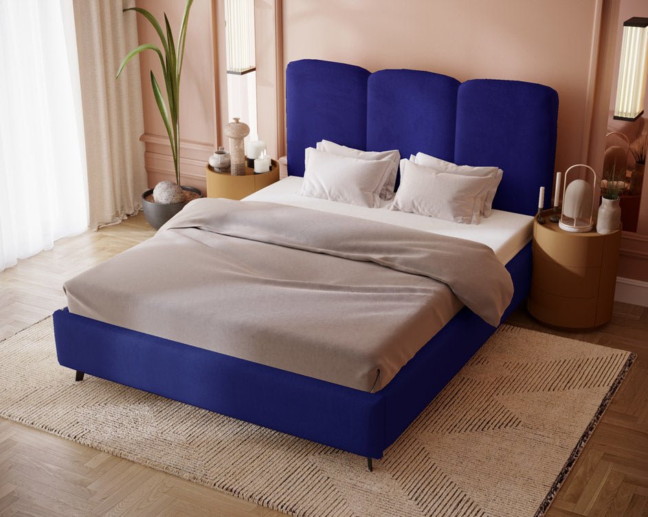 Luxusbetten24 Designer Polsterbett Mirella Samt Ohne Stauraum Modern